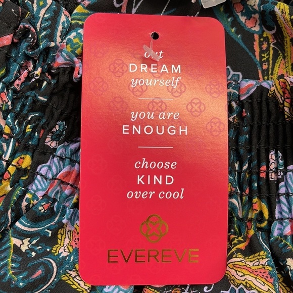 Evereve Allison Joy NWT Britta Border Print Off Shoulder Top Size Small - Picture 9 of 12